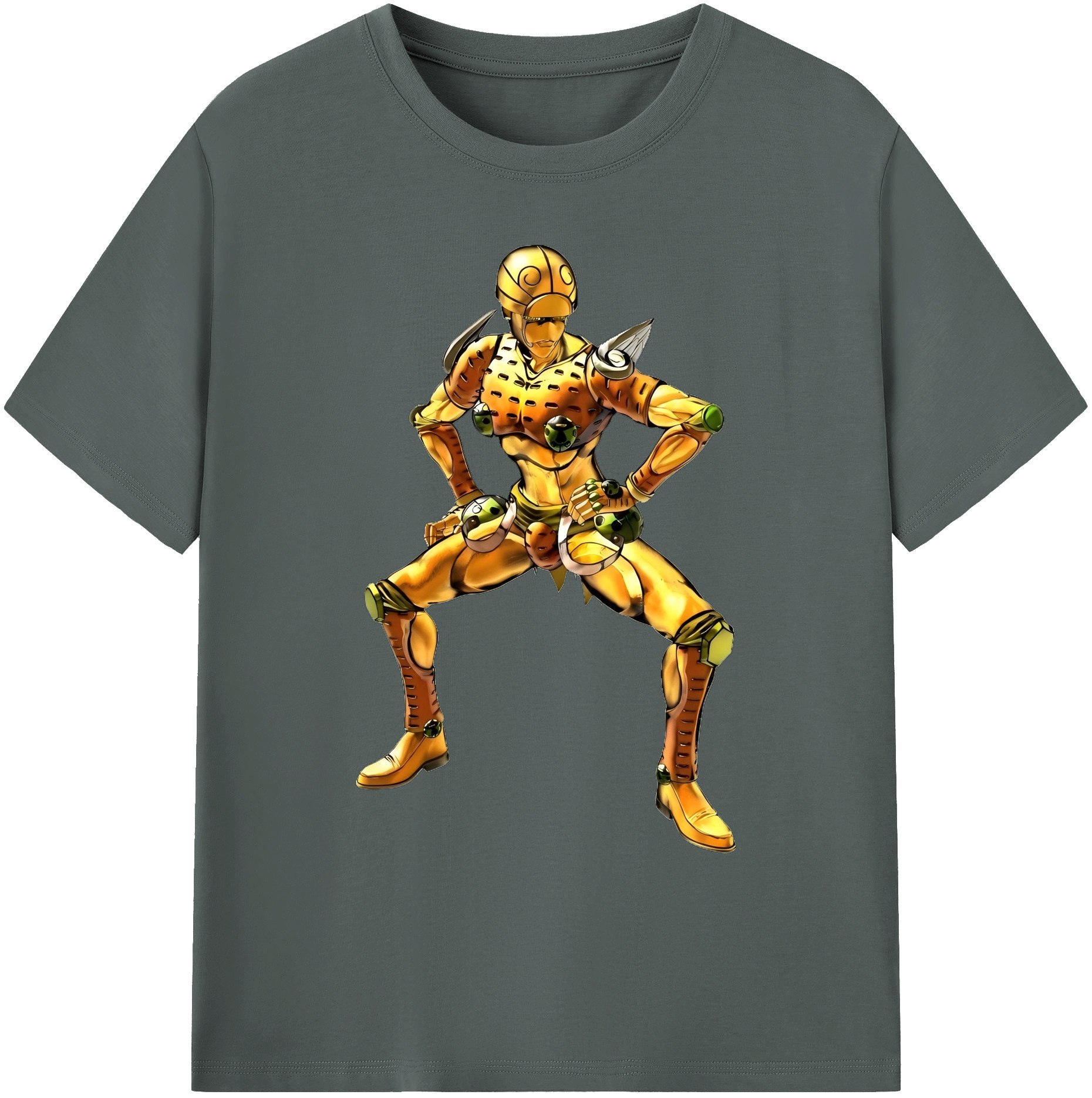 （画像用） ジョジョの奇妙な冒険 ジョルノ?ジョバァーナ JoJo's Bizarre Adventure Giorno Giovanna 綿100％ メンズ半袖Tシャツ｜肌触りやわらか＆通気性